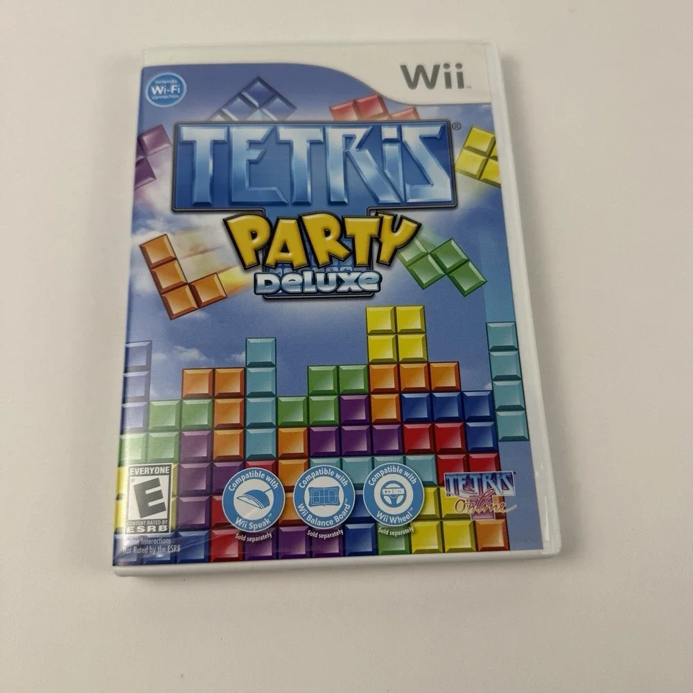 Tetris Party Deluxe (Nintendo Wii 2010) Complete CIB Manual Tested Working